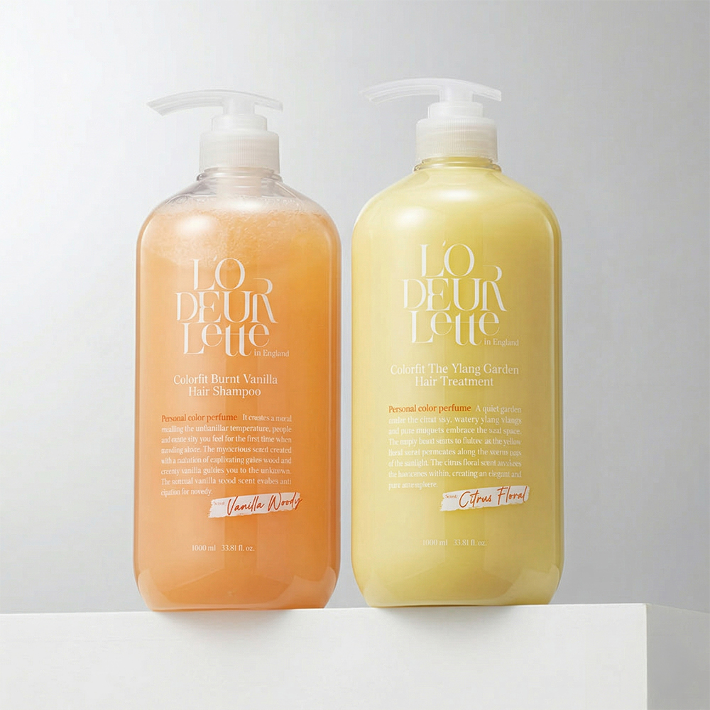 로더렛 헤어 케어 세트 (샴푸 1000ml + 트리트먼트 1000ml) - 상품 이미지