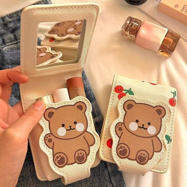 데일리 휴대용 립스틱 파우치 지갑형 립스틱 파우치 메이크업 여행용 - 상품 이미지