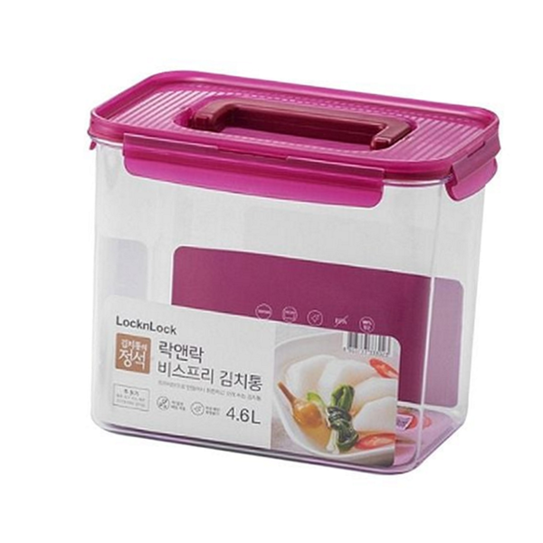 냉장고 밀폐 김치통 모듈형 트라이탄 김치통 4.6리터 대용량 정리 투명 - 상품 이미지