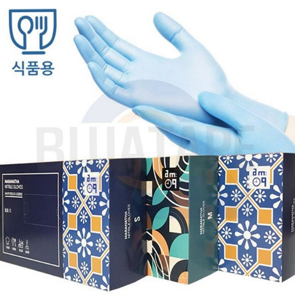 일회용 식품용 니트릴 장갑 주방용 다용도 니트릴 장갑 요리용 위생 - 상품 이미지