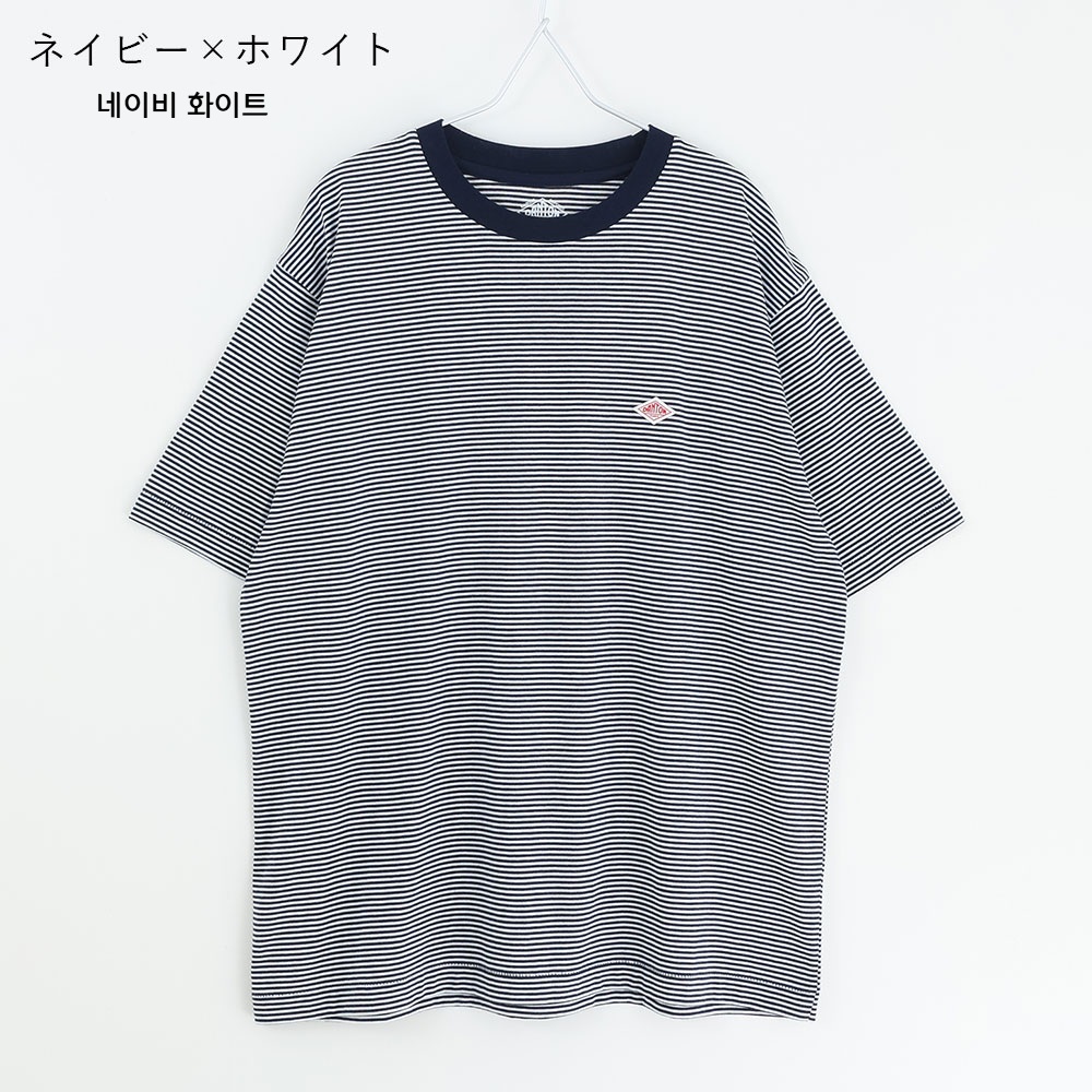 단톤 로고 스트라이프 반팔티셔츠 여성 여름티 DT-C0195CVT 26SS 이미지 4