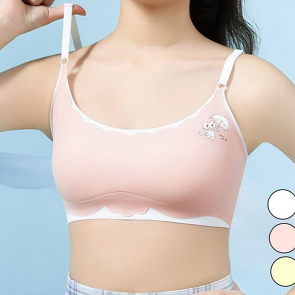 무봉제 심리스 브라 노와이어 누디 브라 스포츠브라 편안한 얇은 - 상품 이미지