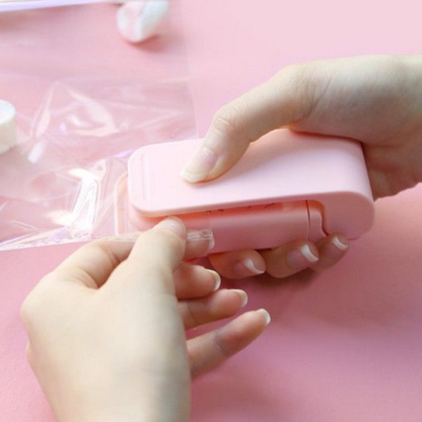 다용도 휴대용 접착기 핸디형 비닐 실링기 과자 식품 - 상품 이미지