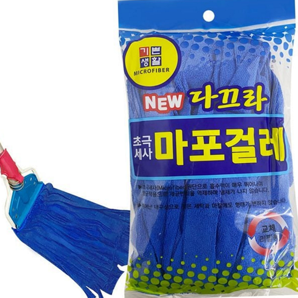 흡수력 극세사 마대 걸레 재사용 극세사 걸레 청소용 리필 - 상품 이미지