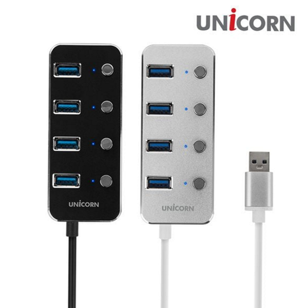 고속 usb 3.0 허브 유전원 4 포트 usb 허브 확장 - 상품 이미지