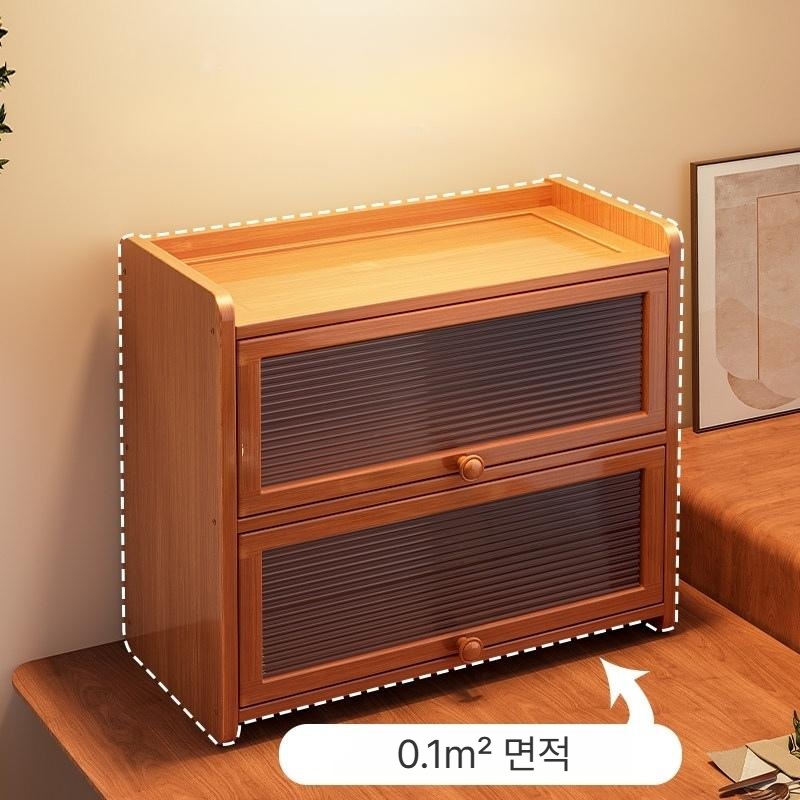 원목 틈새 선반 베란다 빈티지 수납장 - 상세 이미지 4