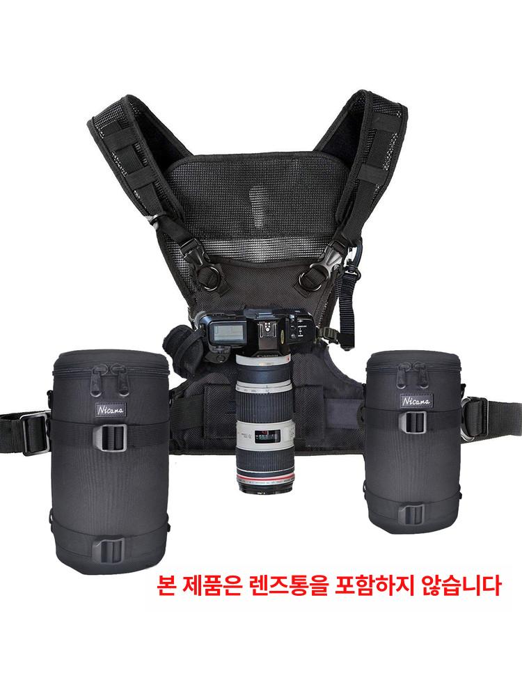 카메라조끼 카메라 조끼 dslr 케이스 렌즈 가방 벨트 - 상세 이미지 4