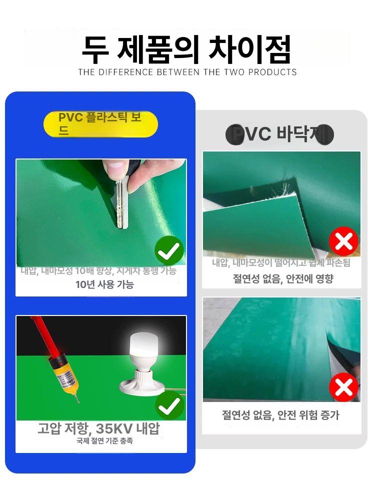 pvc 바닥매트 내마모성 사무실 미끄럼방지 공장 논슬립 복도 깔판 작업장 - 상세 이미지 3