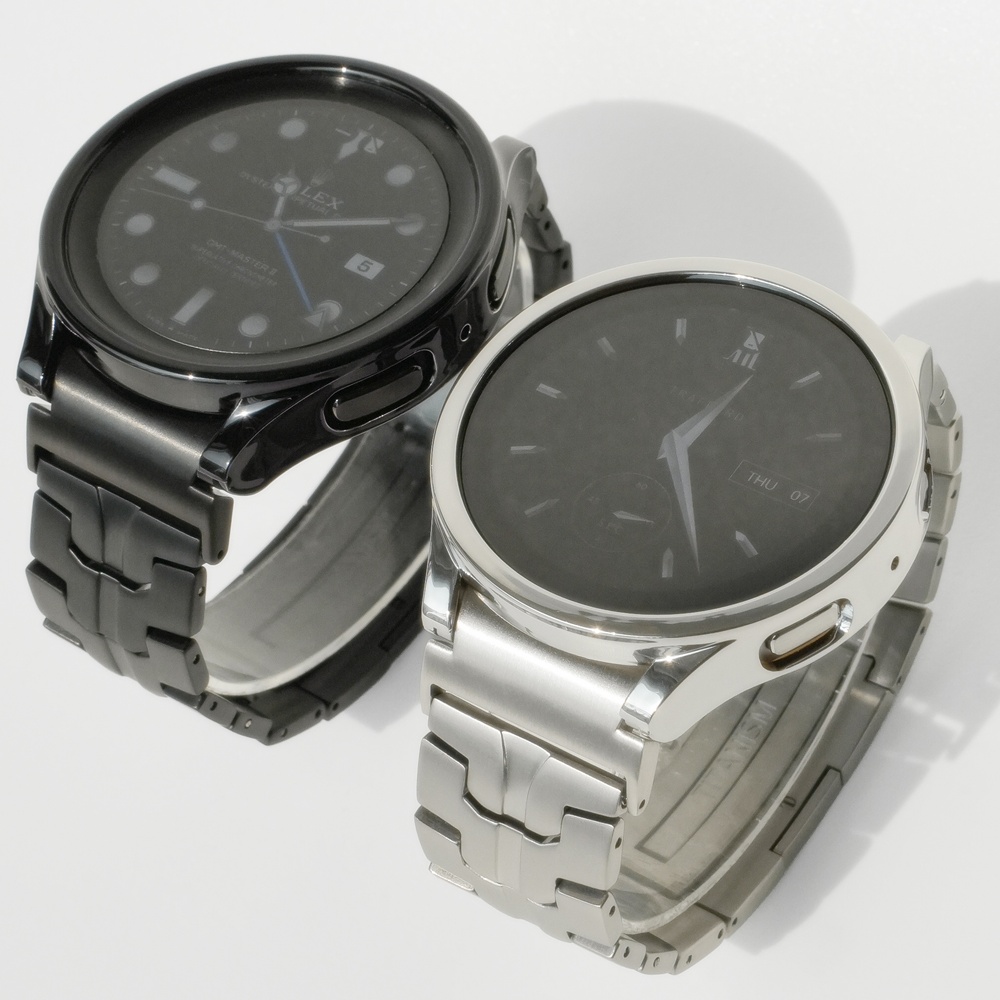 티타니즘 갤럭시워치6 7 5 4 티타늄 스트랩 원터치 메탈 클래식 44mm 40mm 호환 - 상품 이미지