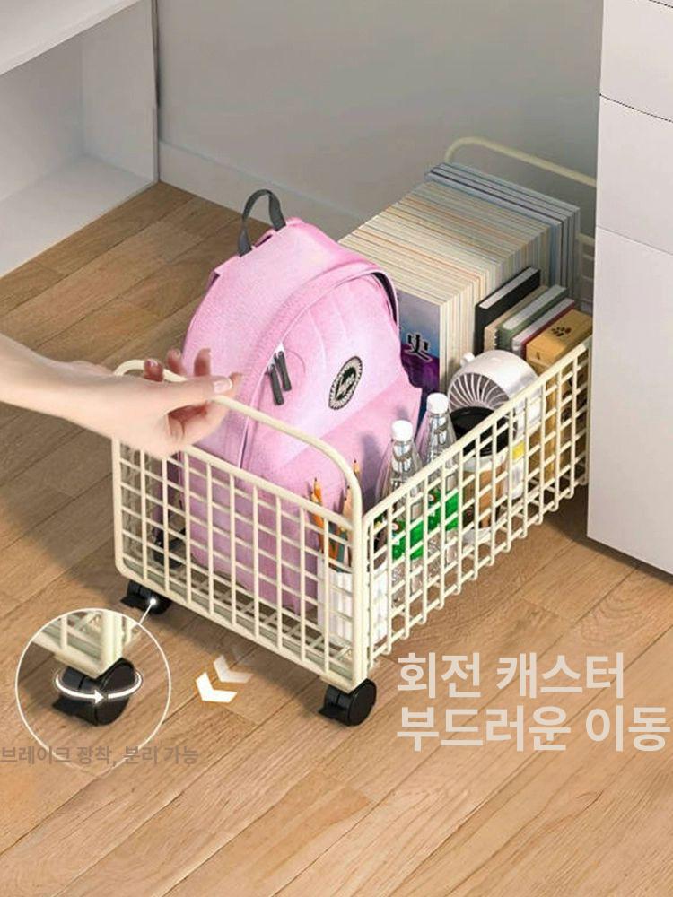 가방 보관 이동식 스테이션 워크 다용도 트롤리 공부방 가방보관 수납함 수납선반 - 상세 이미지 3