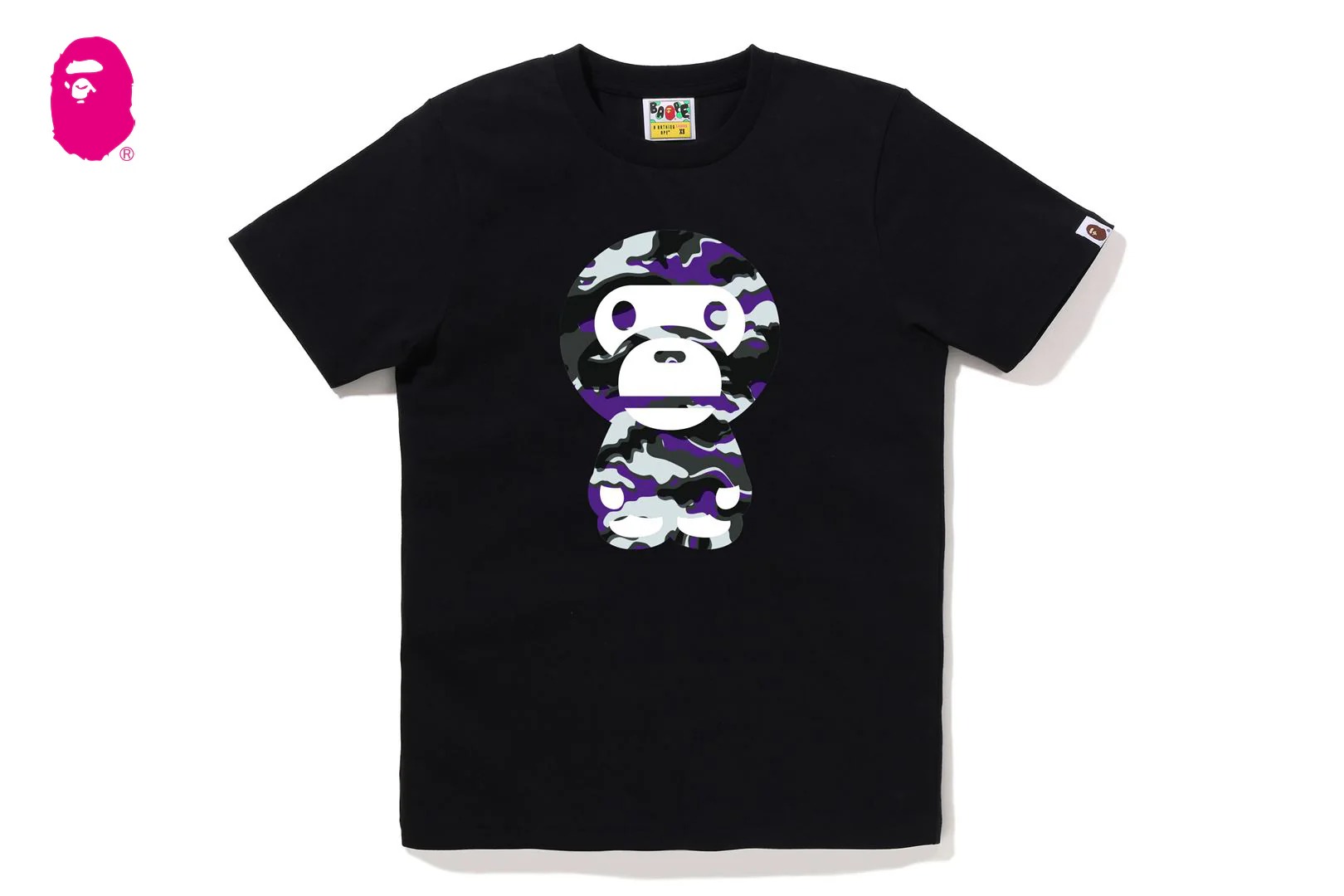 베이프 우먼즈 반팔티 GLITCH WOODLAND CAMO BIG BABY MILO TEE 2M30-210-021 - 상세 이미지 4