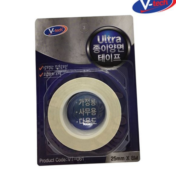 부드러운 종이 양면 테이프 공예용 사무용 양면 테이프 다용도 문구용 - 상품 이미지