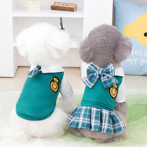캐주얼 강아지 교복 유니폼 강아지 티셔츠 생활복 반려견 - 상품 이미지