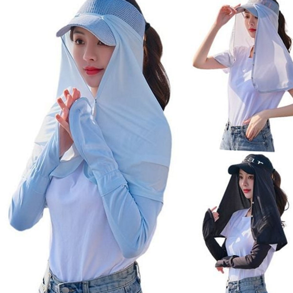 가리개 여성 선 캡 선캡넥 여성 자외선 차단 모자 햇빛 - 상품 이미지