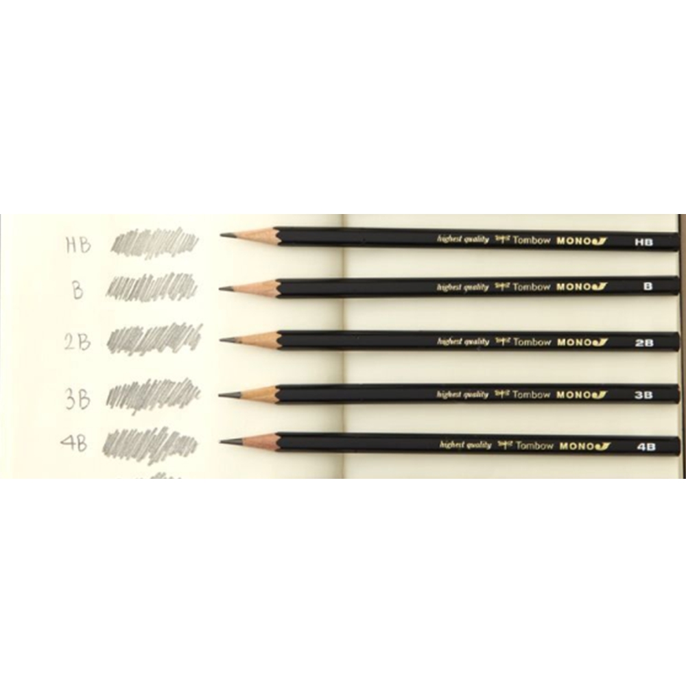 드로잉 미술용연필 전문가용 소묘 연필 12입 오피스펜슬 - 상품 이미지