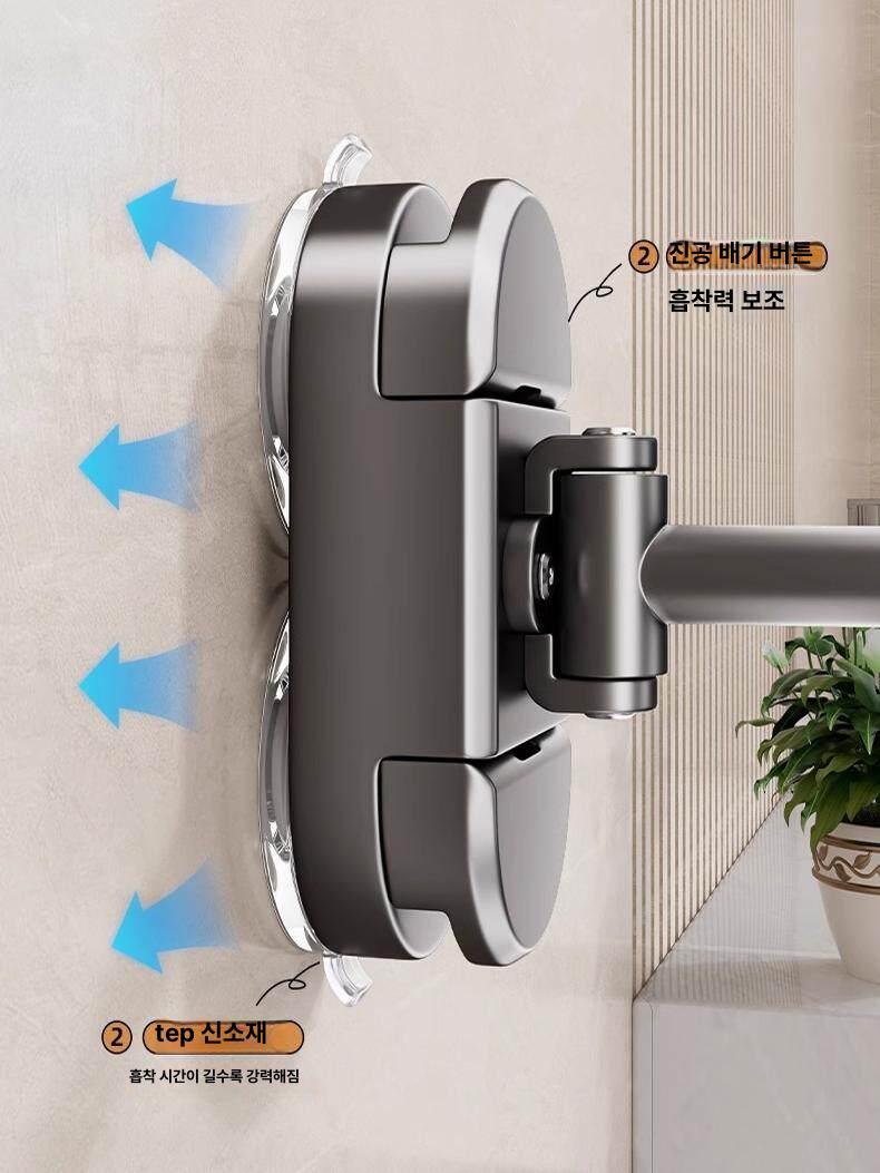 탁상거울 LED 흡착식 양면 확대 접이식 욕실 벽걸이 뷰티 미러 - 상세 이미지 4