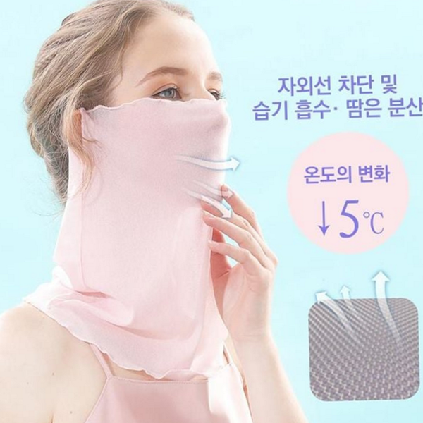 시원한 여성 자외선 차단 마스크 쿨 메쉬 이어 마스크 스포츠 - 상품 이미지