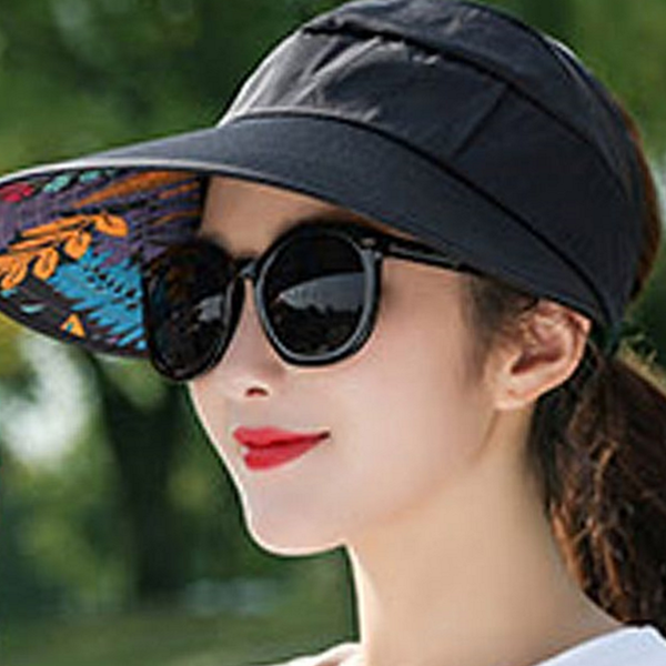 휴대용 여성 썬 캡 접이식 돌돌이 모자 여름 야외 - 상품 이미지