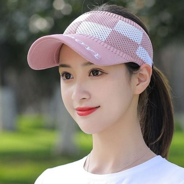 시원한 여성 스포츠 썬 캡 햇빛 체크 스포츠 썬 캡 - 상품 이미지