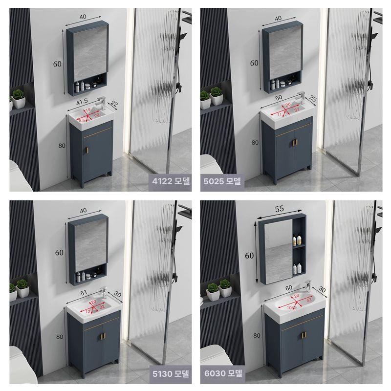 미니 세면대 소형 화장실 호텔 하부장 화이트 작은사각 탕비실 탑볼세면대 세라믹 - 상세 이미지 5