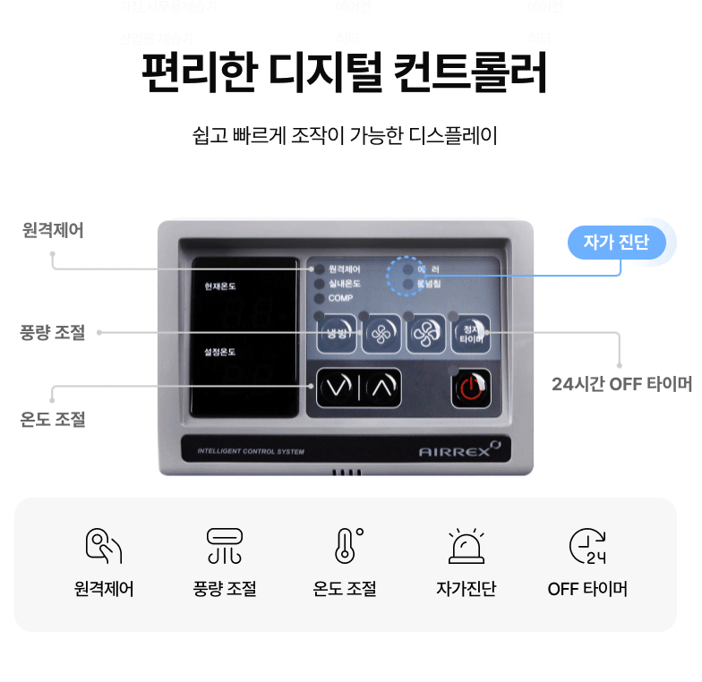 코끼리냉풍기 산업용냉풍기 공업용 에어렉스 2구 대형 18평형 에너지효율2등급 최신형 - 상세 이미지 4