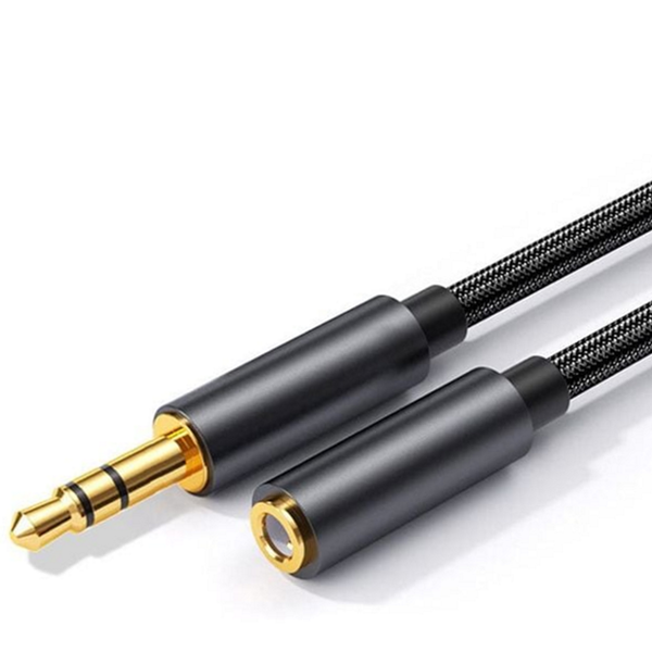 스테레오 3.5mm 오디오 케이블 차량용 3.5mm 연장 케이블 1.5m 3극 - 상품 이미지