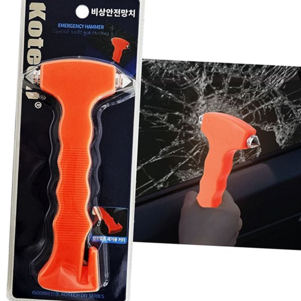 긴급 차량 비상 탈출 망치 벨트 차량 유리창 파괴 망치 - 상품 이미지