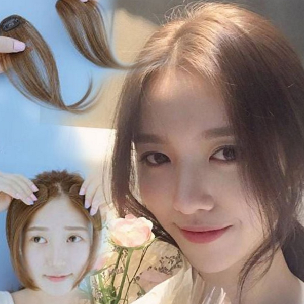 시스루 앞머리 가발 옆머리 부분 가발 웨이브 정수리 여성 헤어 - 상품 이미지
