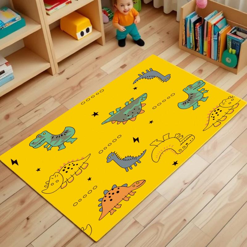 3D 입체 공룡 러그 미끄럼방지 카페트 귀여운 디자인 거실 침실 매트 다이노소어-17 60x90cm - 상세 이미지 2