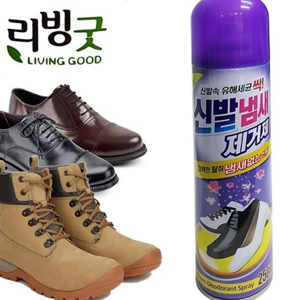 운동화 신발 발냄새 제거제 악취제거제 신발 탈취 스프레이 냄새 제거 - 상품 이미지