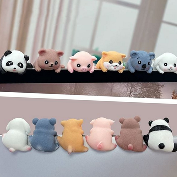 데스크탑 모니터 장식 식인형 귀여운 선반 장식 식인형 책상 선물 - 상품 이미지