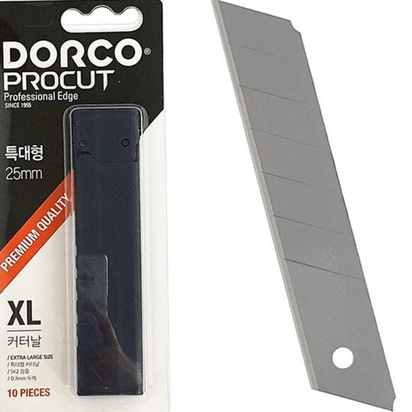 고탄소 특대형 커터 날 교체용 25mm 커터 칼날 10개입 작업용 - 상품 이미지