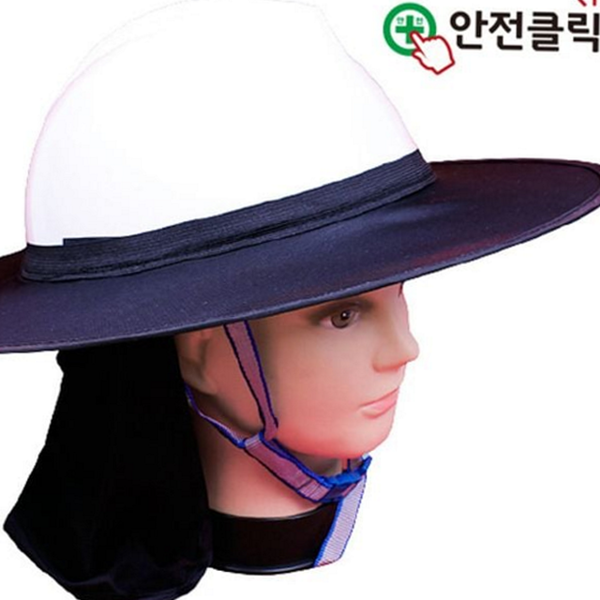 부착용 안전모 햇빛 가리개 건설용 안전모 차양 목덜미 작업용 헬멧 - 상품 이미지