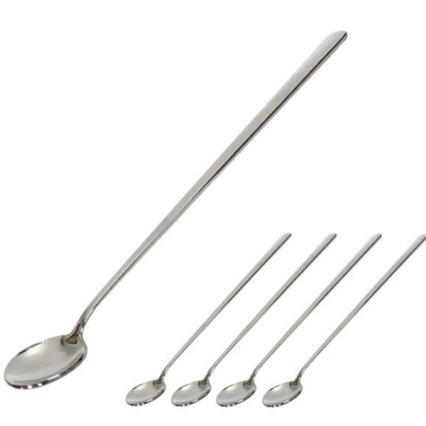 20cm 롱 스푼 스테인레스 스텐 롱 스푼 티스푼 커피 디저트 - 상품 이미지