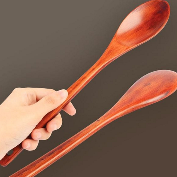 요리 원목 볶음 주걱 국자형 원목 조리 스푼 주방 나무 - 상품 이미지