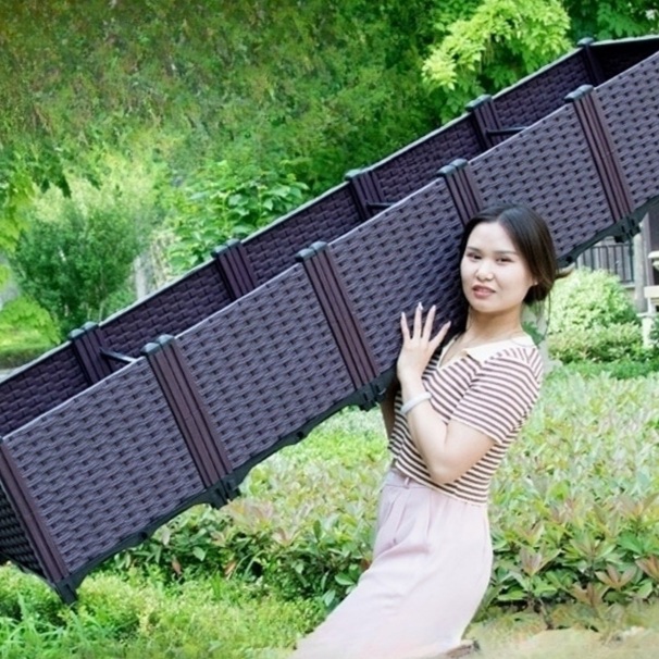 대형 화분 베란다 박스 플랜트 정원 텃밭 두꺼운 단층 1칸 37x37x21cm - 상세 이미지 2