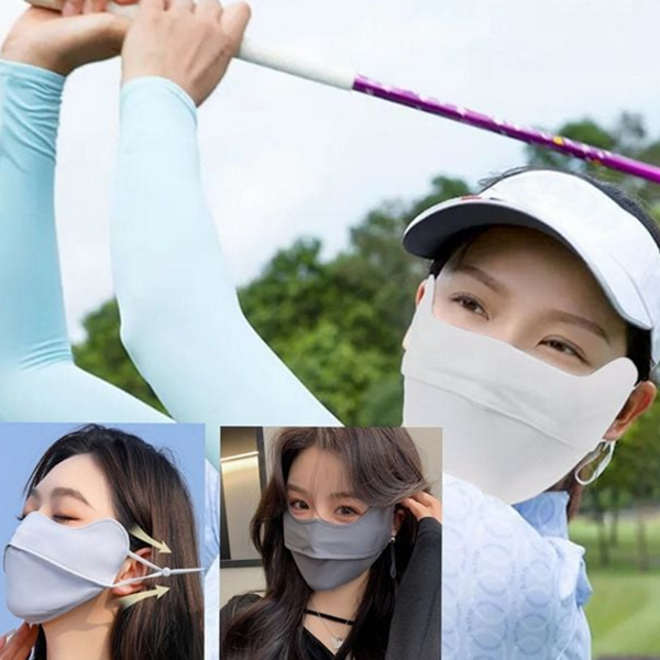 쿨링 골프 자외선 마스크 아웃도어 야외 자외선 마스크 귀걸이형 여름 - 상품 이미지