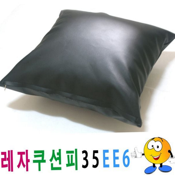 소파 레자 쿠션 커버 의자 인조 가죽 쿠션피 사각 - 상품 이미지