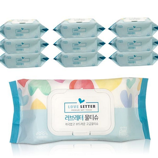부드러운 캡형 물티슈 순한 80매 물티슈 데일리 생활용 박스 대용량 - 상품 이미지