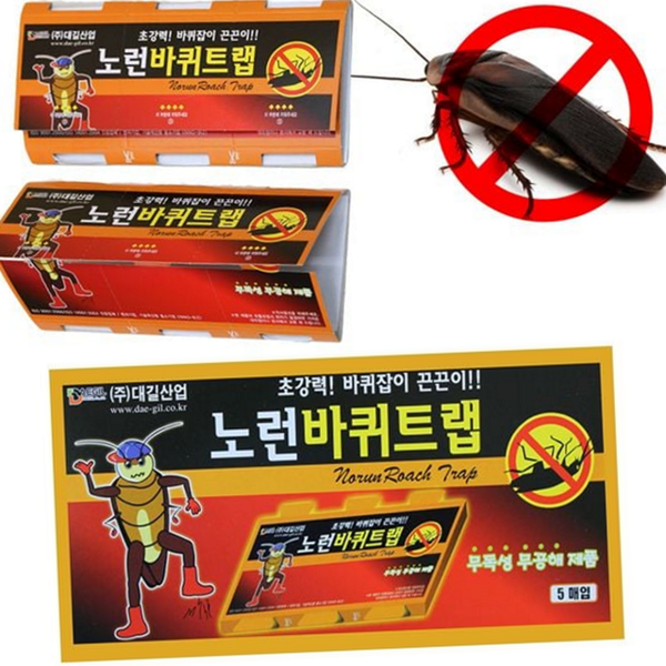 접착식 바퀴벌레 끈끈이 박멸 바퀴벌레 트랩 벌레 해충 - 상품 이미지