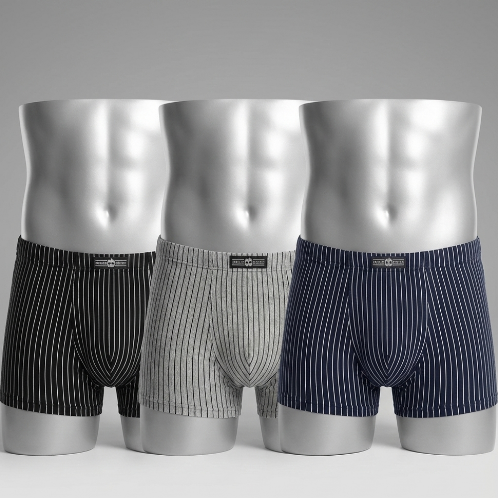 소울미스킨 흡한속건 사방스판 기능성 남성 면 드로즈 편한 남자 사각팬티 속옷 3매 세트 - 상세 이미지 3