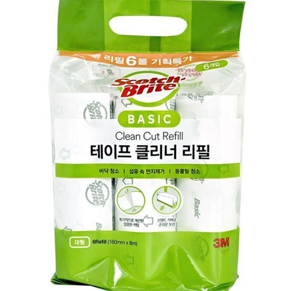 찍찍이 테이프 클리너 리필 접착식 청소용 테이프 리필 카펫 먼지 - 상품 이미지