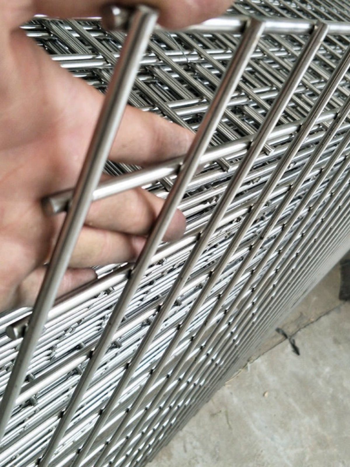 304 스테인리스 철망 스텐레스 울타리 50x50mm 펜스 스텐 인테리어 동물방지 휀스 - 상세 이미지 4