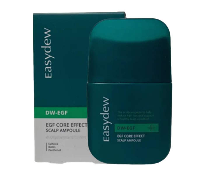 대웅제약 이지듀 코어 이펙트 스칼프 앰플 EGF 탈모 앰플 80ml, 4개 - 상품 이미지