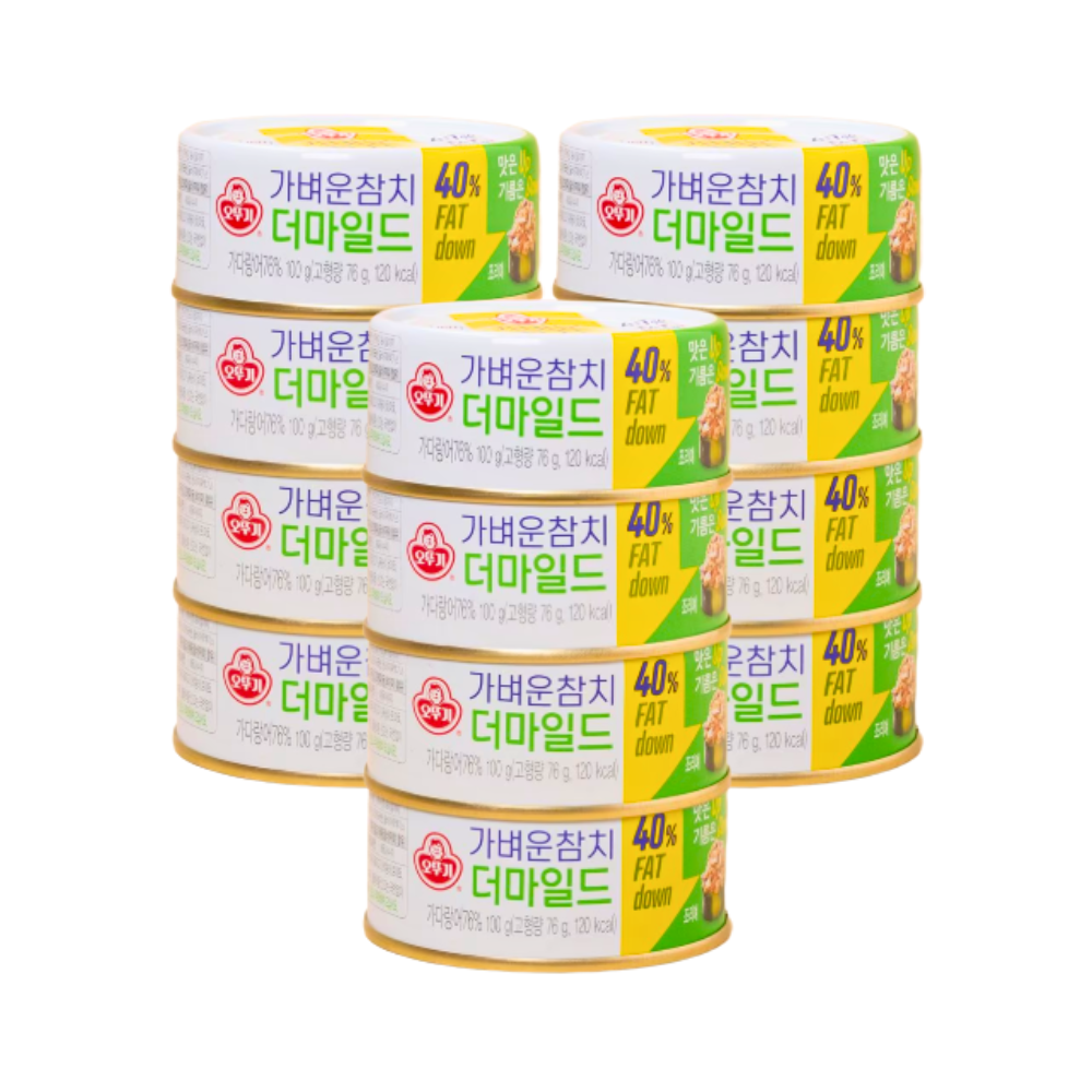 오뚜기 가벼운참치 더마일드 135g x12개 통조림 - 상품 이미지