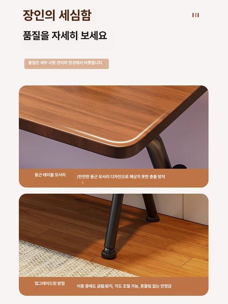 접이식 테이블 원룸 자취방 책상 미니 컴퓨터 간이 접는상 거실 소형 - 상세 이미지 4