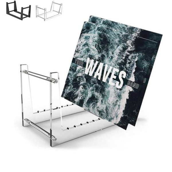 음반 lp 진열대 투명 아크릴 lp 거치대 디스플레이 데스크 정리함 - 상품 이미지