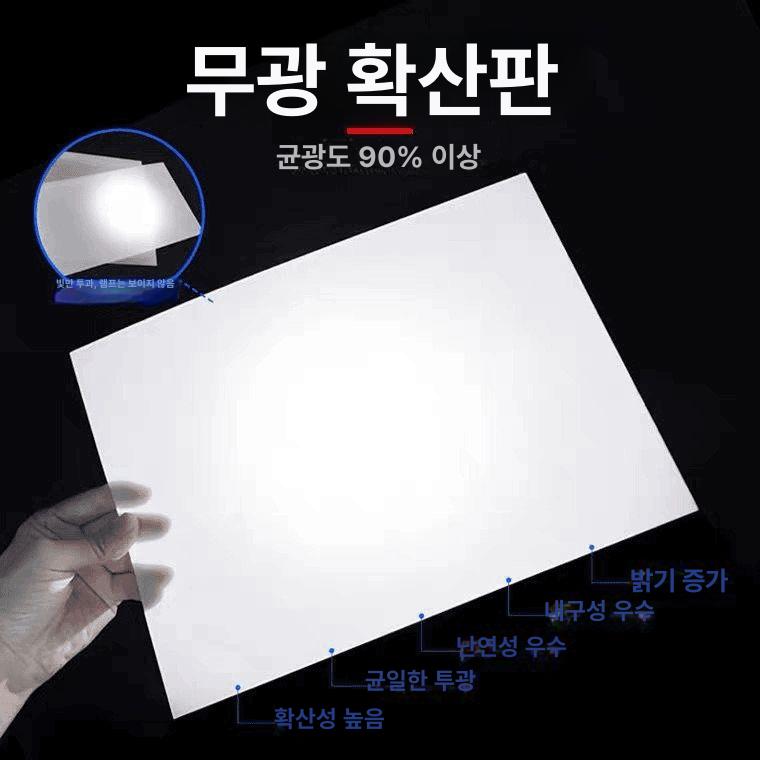 LED 조명용 유백 아크릴 시트 확산판 평판 튼튼한 라이트박스 불투명 화이트길이 제품 - 상세 이미지 2