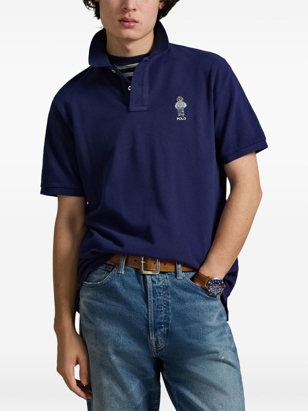 랄프 로렌 남성 티셔츠 반바지 긴팔 SS26 710B14620 001 - 상세 이미지 2
