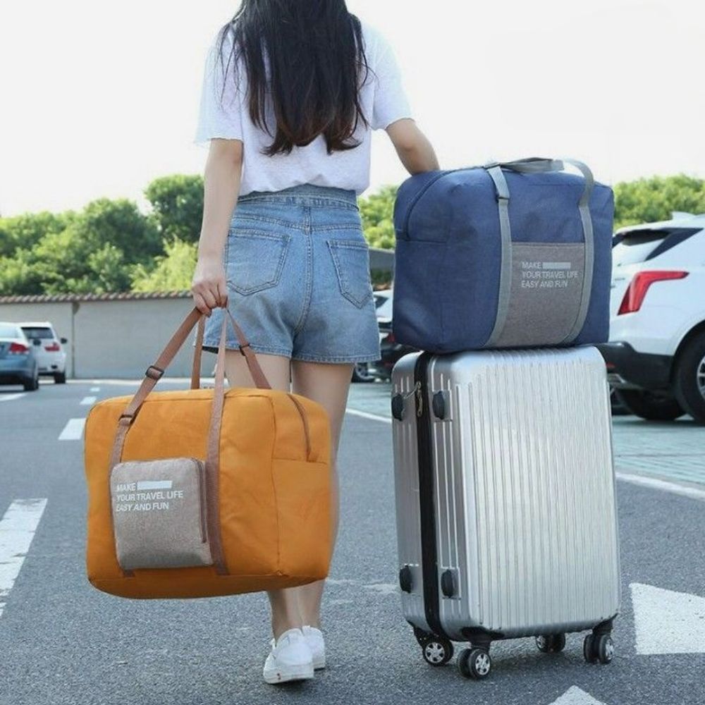 기내용보스턴백 캐리어에끼우는가방 접이식대용량보스턴백 - 상세 이미지 3